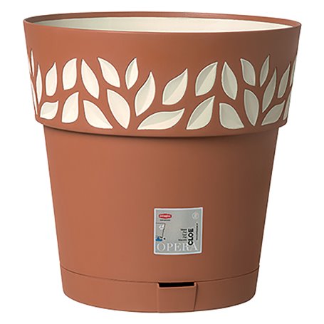 VASO TONDO 'CLOE' Ã¸ 20 x h.19 - grafite/grigio luce