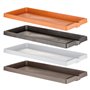 SOTTOVASO PER FIORIERA RETTANGOLARE cm 94 x 36 x 5,5 - ghiaccio