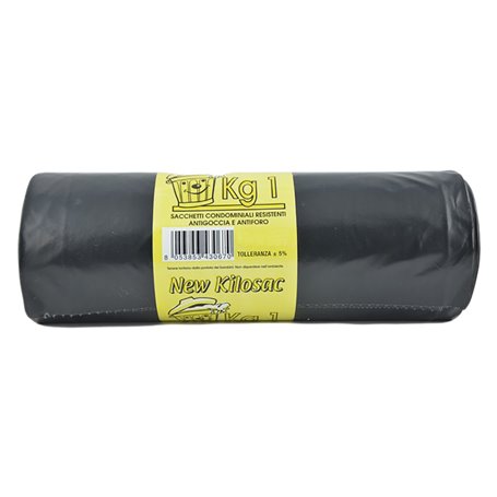 1PZ SACCHI POLIETILENE NETTEZZA URBANA 'PESANTI' 120 x 130 nero - rt.1 kg