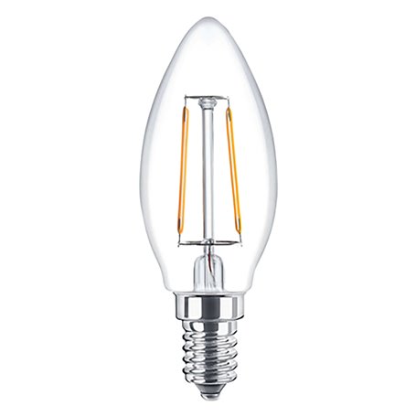 10PZ LAMPADA LED A FILAMENTO 'OLIVA' CALDA 2700K 4W35W E14 - 470 lm