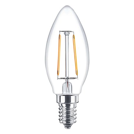 10PZ LAMPADA LED A FILAMENTO 'OLIVA' CALDA 2700K 4W35W E14 - 470 lm