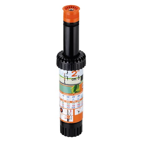 IRRIGATORE POP-UP STATICO REGOLABILE Art. 90019 alzo cm 10 - 6 lt/min.