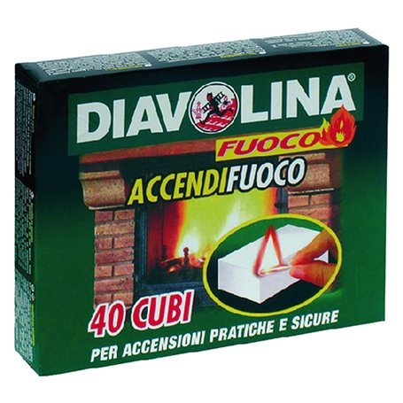 24PZ DIAVOLINA 'ACCENDIFUOCO' 40 cubi - art. 15300
