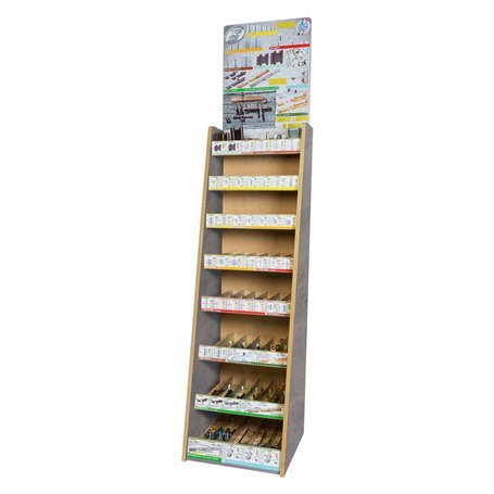 1PZ ASSORTIMENTO 'ESPO FERRAMENTA' 926 pezzi + espositore omaggio