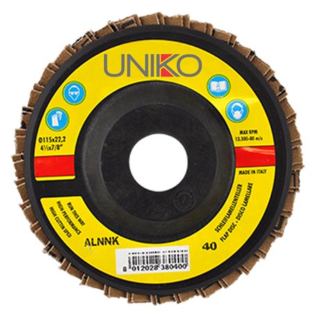 10PZ DISCO LAMELLARE PER FERRO Ã¸ 115 gr. 80 codice 5012414