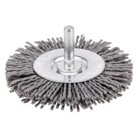 SPAZZOLA CIRCOLARE CON GAMBO Ã˜ mm 75 - spessore fili 10 mm codice 5028482