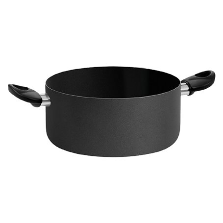 CASSERUOLA DUE MANICI 'BLACK LINE' Ã˜ cm. 20 - h.9,5 - capacitÃ  3 lt.