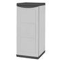 ARMADIO BASSO PORTA BOMBOLA 'COLONNA' cm 40 x 45 x h.91 - grigio/nero