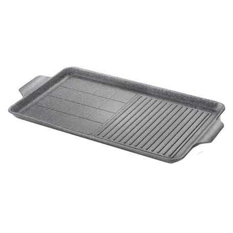 PIASTRA GRILL 'CUORE DI PIETRA' cm. 50 x 30