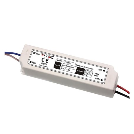 ALIMENTATORE PER STRIP LED 30W - IN 240V OUT 12V 2,5A (IP67)