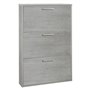 SCARPIERA 3 RIBALTE SINGOLE LINEA 'MEGARA' cm. 15 x 65 x h.100 - rovere