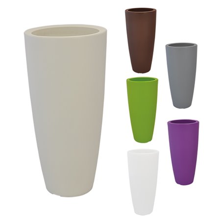 VASO TONDO 'STILO' Ã˜ cm 33 x h 70 - 12 lt. grigio