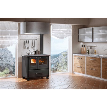 CUCINA A LEGNA 'FAMILY 4,5' Colore cappuccino