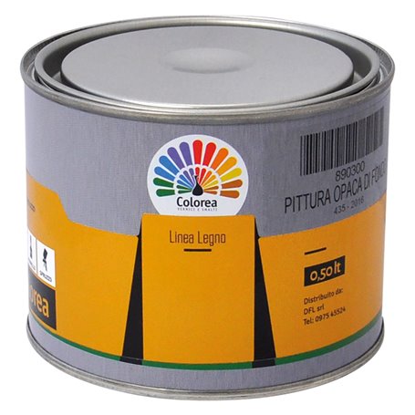 6PZ PITTURA OPACA DI FONDO 'COLOREA' Lt. 0,500