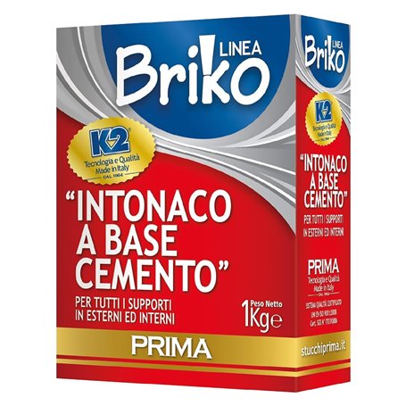 12PZ INTONACO CEMENTO 'BRIKO K2' Kg. 1