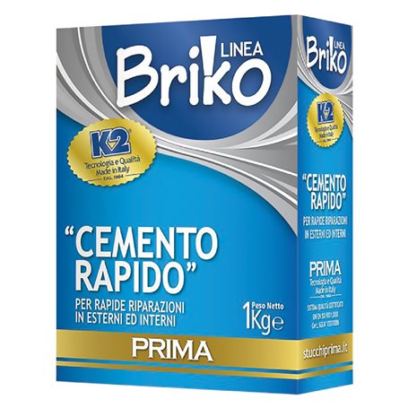 4PZ CEMENTO RAPIDO IN POLVERE 'BRIKO K2' Kg. 4 - sacchetta