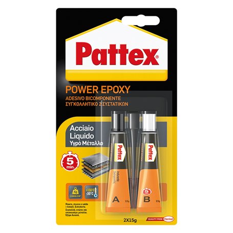 6PZ PATTEX ACCIAIO LIQUIDO gr. 30
