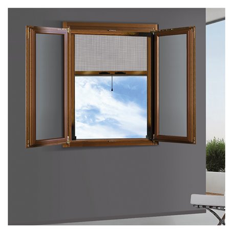 ZANZARIERA A RULLO VERTICALE PER FINESTRA cm 100 x 170 - bronzo