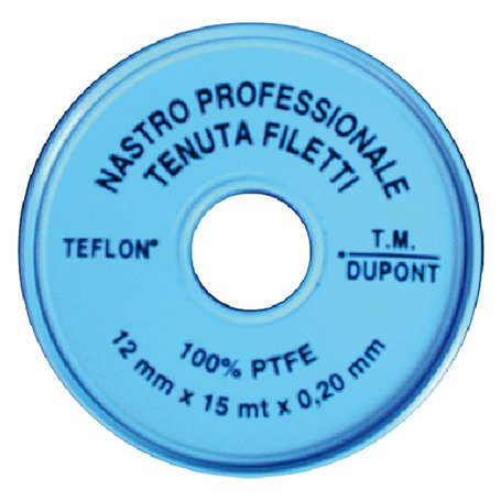 6PZ NASTRO TEFLON 'PROFESSIONALE' 3/4 x 15 mt. x 0,2 mm