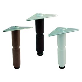 4PZ PIEDINO PER MOBILI cm 20 bianco