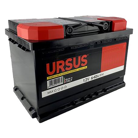 BATTERIA PER AUTO 'URSUS' 70 AH - mm 278 x 175 x 190