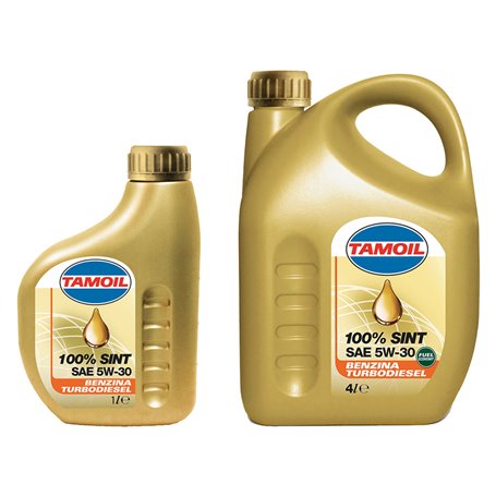 4PZ OLIO MOTORE PER AUTOVETTURE 'TAMOIL 100% SINT' 5W30 - lt. 4