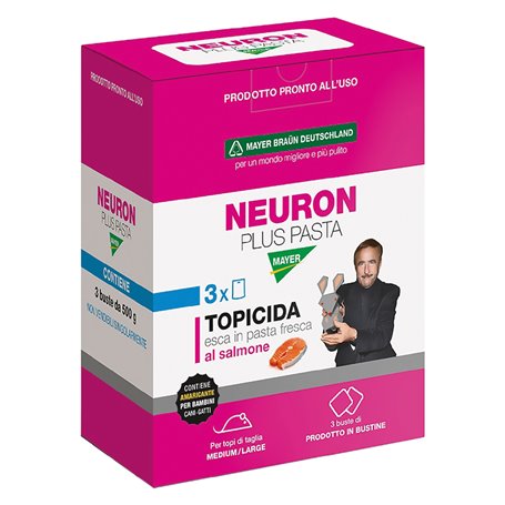 1PZ ESCA TOPICIDA 'NEURON' gr. 1500 - cf. 3 buste (500 gr.)