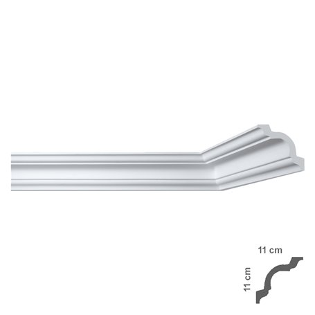 50PZ CORNICE DECORATIVA PER SOFFITTO mod. I790 - mm 110 x 110