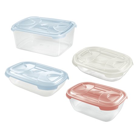 CONTENITORE RETTANGOLARE IN PLASTICA 'FRIGO BOX' lt5 cm 31x24xh.10,2 acqua trasp.