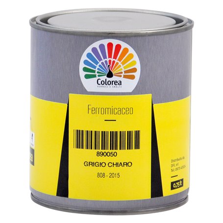 6PZ SMALTO FERROMICACEO 'COLOREA' Lt. 0,750 Verde