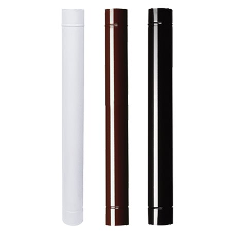 TUBO SMALTATO PER STUFE cm 50 Ã¸ 13 nero