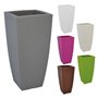 VASO QUADRO 'STILO' cm 40x40xh.90 - 20 lt. grigio