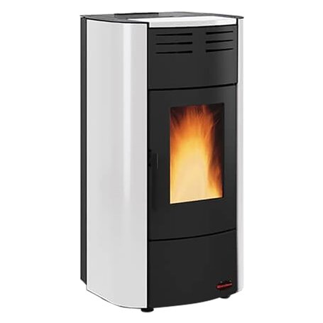 TERMOSTUFA A PELLET 'RAFFAELLA IDRO H15' Colore bordeaux