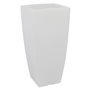 VASO QUADRO 'STILO LAMP' cm 40x40xh.90 lt.20 ghiac./luc.bia.