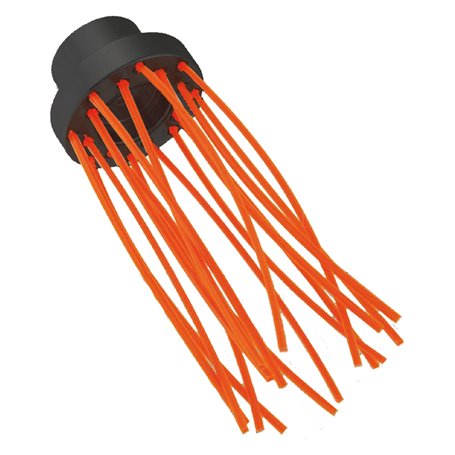 SPAZZOLA MULTIFILO SUPPORTO POLIMERO 'BRUSH PA' 16 fili - Ã˜ 80 mm