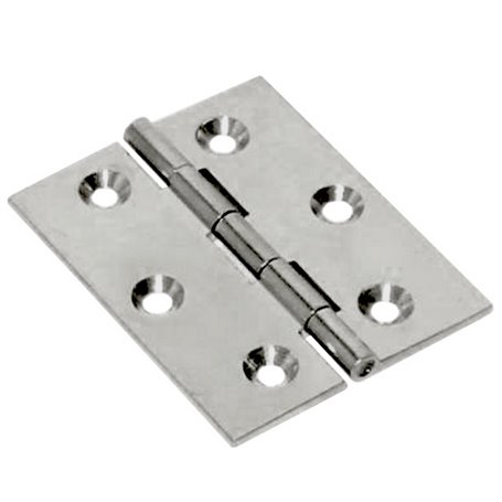 24PZ CERNIERA FRESATA PIANA NICHELATA GR.30X25