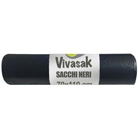 30PZ SACCHI NETTEZZA URBANA ROTOLO 72X110 NERO GR. 300