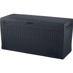 CASSAPANCA KETER EFFETTO LEGNO COMFY GRAFITE 116X44X57H 270LT.