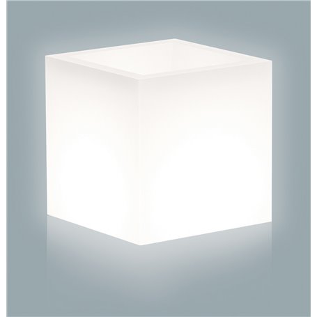 VASO HOME LIGHT CUBO CM. 40X40X40H BIANCO