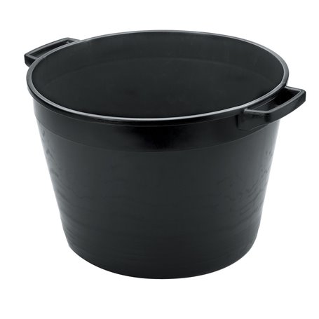5PZ CASSA TONDA X MACERIE LT.25 NERA CM. 40X30