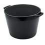 5PZ CASSA TONDA X MACERIE LT.25 NERA CM. 40X30