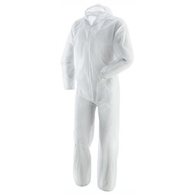 TUTA DA LAVORO MONOUSO COLORE BIANCO TAGLIA L 40GRAMMI