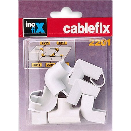 1PZ GIUNTI X CANALINA INOFIX ( CONFEZIONE 10PZ) BIANCO