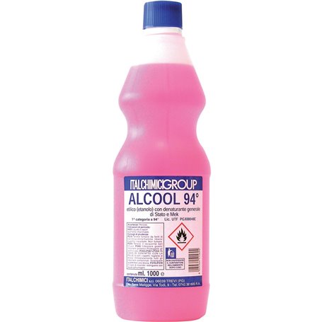 12PZ ALCOOL DENATURATO 94 CERTIFICATO LT. 1 (ITALCHIMICI)