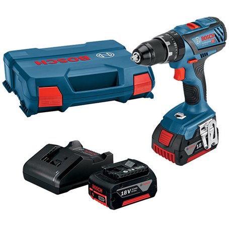 BOSCH-B 18VP TRAPANO 2 BATTERIE 3,0Ah GSB 18V-28