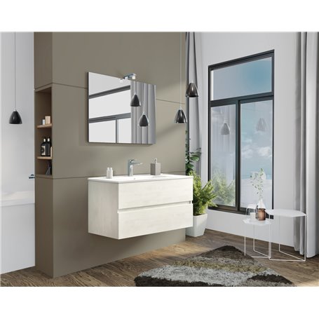 MOBILE BAGNO NEW SPLASH CM.105 ROVERE BIANCO