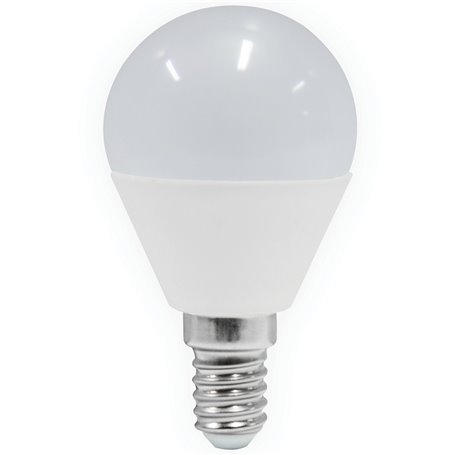 10PZ LED SFERA W7,0 E14 800LM 3000K CALDA