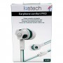 EARPHONE COMFORT HQ CON MICROFONO E PULSANTE DA 120 CM WHITE