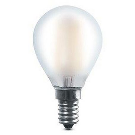 10PZ LED SFERA 4WE14 -LUMEN470-2700K FIL/SATINATO