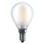 10PZ LED SFERA 4WE14 -LUMEN470-2700K FIL/SATINATO